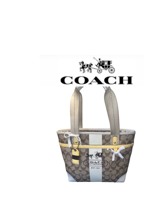 Coach Handbags - Coach Heritage Stripe Tote